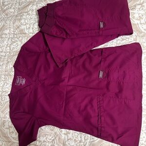 Cherokee Burgundy Medical Scrub Set